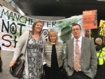 Anti-fracking Campaigners Outside Manchester Civil Justice Centre